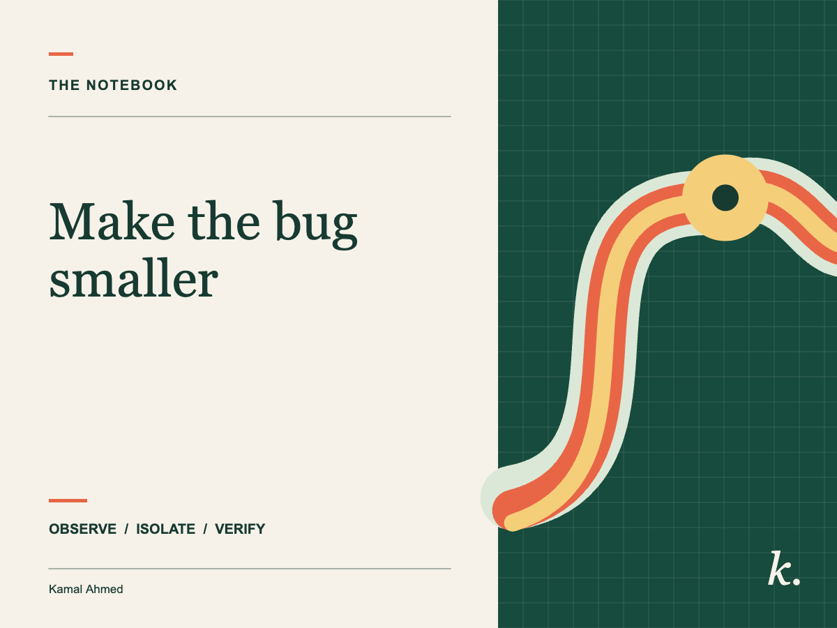 Make the bug smaller