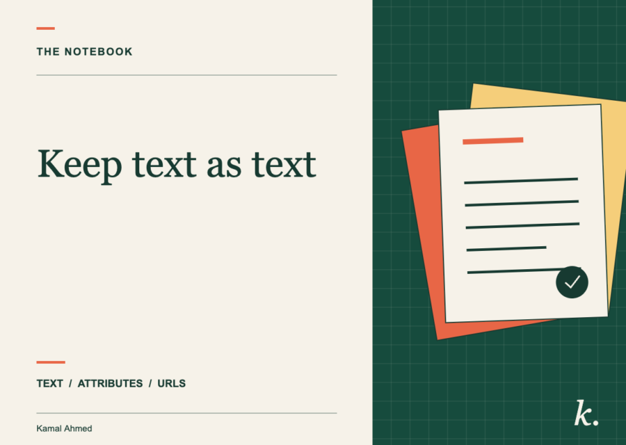 Keep text as text